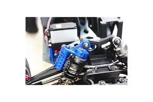 GPM Aluminium Shock Cap with Piggyback Reservoirs 2Pcs - Blue image 131738