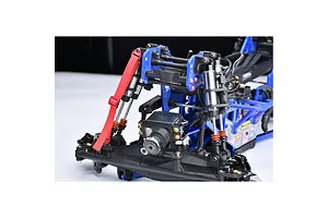 GPM Aluminium and Nylon Adjustable Front or Rear Suspension Limit Straps 2Pcs - Red and Black image 131754