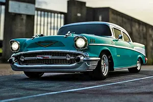 Kyosho Fazer Mk2 1957 Chevrolet Bel Air Coupe RC Car Electric 4WD 1/10 Scale RTR image 131787