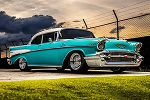 Kyosho Fazer Mk2 1957 Chevrolet Bel Air Coupe RC Car Electric 4WD 1/10 Scale RTR image 131788