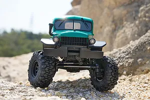 FMS FCX24 Power Wagon RC Rock Crawler Electric Brushless 1/24 Scale RTR - Green image 131807