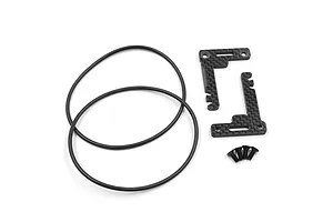 Yeah Racing Carbon Fibre Short Battery Holder Set