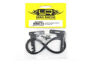 Yeah Racing TATT-086BK Graphite Short Battery Holder Set for Tamiya TT02 in original retail packaging.