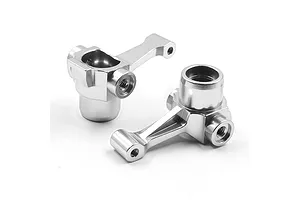 Yeah Racing Aluminium Front Steering Hubs 2Pcs - Silver