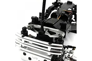 Yeah Racing Aluminium Front Shock Tower - Silver image 2