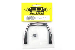 Yeah Racing Aluminium Sanwa M17 Carrying Handle with Dial - Black/Red image 131939