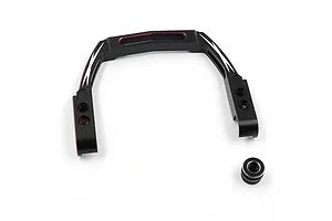 Yeah Racing Aluminium Sanwa M17 Carrying Handle with Dial - Black/Red image 131942