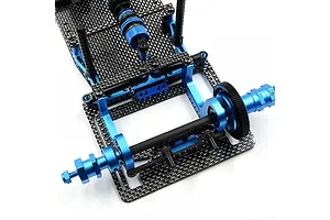 Yeah Racing Carbon Fibre 2.0mm Roll Spring Mount - Silver image 131962