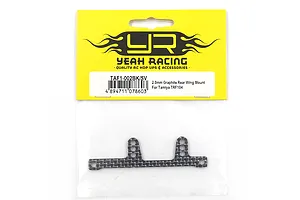 Yeah Racing Carbon Fibre 2.0mm Rear Wing Mount - Silver image 3