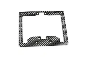 Yeah Racing Carbon Fibre 2.0mm Rear Suspension Plate - Silver