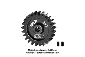 GPM Carbon Steel 25T 32dp/0.8Mod Pinion Gear