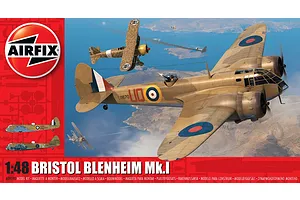 Airfix 1/48 Bristol Blenheim Mk.1 Bomber Scaled Plastic Model Kit image 132112