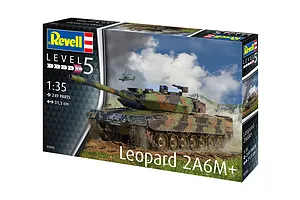 Revell 1/35 Leopard 2A6M+ Tank Scaled Plastic Model Kit image 132132