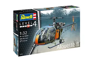 Revell 1/32 Alouette II Helicopter Scaled Plastic Model Kit image 132133