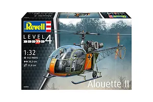 Revell 1/32 Alouette II Helicopter Scaled Plastic Model Kit image 132134
