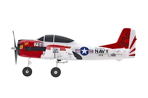 FMS RC Plane T-28 Trojan Trainer 410mm RTF - White/Red image 132179