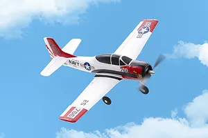 FMS RC Plane T-28 Trojan Trainer 410mm RTF - White/Red image 132182