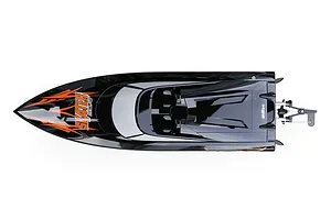 UDI 13" Skater Deep V Electric RC Boat - Black image 132203