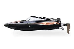 UDI 13" Skater Deep V Electric RC Boat - Black image 132205