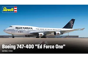 Revell 1/144 Boeing 747-700 Iron Maiden “Ed Force One” Aeroplane Scaled Plastic Model Kit image 132254