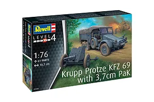 Revell 1/76 German Krupp Protze KFZ 69 with 3,7cm PaK Scaled Plastic Model Kit image 132270
