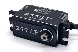 Reefs RC Aluminium 299 Low Profile 23kg 8.4V Brushless Metal Gear Servo - Black image 132329