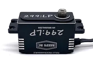 Reefs RC Aluminium 299 Low Profile 23kg 8.4V Brushless Metal Gear Servo - Black image 132330