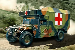 Academy 1/35 M997 Humvee Maxi Ambulance Scaled Plastic Model Kit image 132403