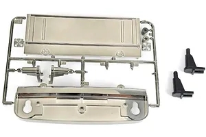 Tamiya Midnight Pumpkin Grill, Body Mounts Set - Metallic Chrome