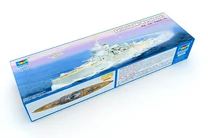 Trumpeter 1/350 HMS Warspite 1942 Battleship Plastic Model Kit image 132611