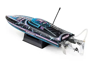 Pro Boat Recoil 2 Shreddy 18" Deep-V Brushless Electric RTR RC Speed Boat - Black image 132686