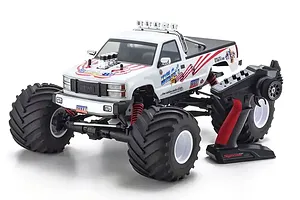 Kyosho USA-1 VE RC Monster Truck Electric Brushless 4WD 1/8 Scale RTR - White image 132752