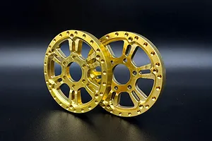 Reefs RC 1.9" Brass Blade Beadlock Rim Wheel Faces 2Pcs image 132961