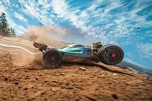 ARRMA Typhon 223S BLX RC Buggy Electric Brushless 4WD 1/8 Scale RTR - Blue image 132993