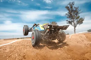 ARRMA Typhon 223S BLX RC Buggy Electric Brushless 4WD 1/8 Scale RTR - Blue image 132994