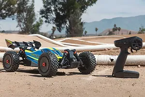 ARRMA Typhon 223S BLX RC Buggy Electric Brushless 4WD 1/8 Scale RTR - Blue image 132995