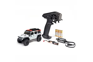 Axial SCX30 Jeep Wrangler RC Rock Crawler Electric 4WD 1/30 Scale RTR - White image 133266