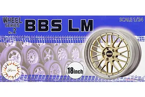 Fujimi 1/24 18" BBS LM Scaled Plastic Model Wheels