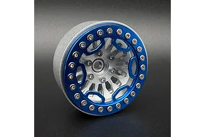 Reefs RC 1.9&amp;quot; Aluminium Shield Beadlock Rings 2Pcs - Blue image 2