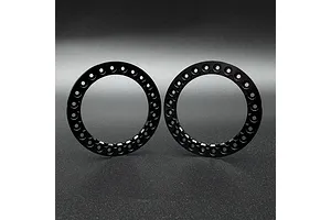 Reefs RC 1.9" Aluminium Tectonic Beadlock Rings 2Pcs - Black