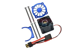 GPM Blue Aluminium Motor Heat Sink Set w/ Cooling Fan for SLE038A image 133544