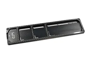 Yeah Racing Carbon Fibre & Black Aluminium Parts Tray image 133572