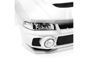 Yeah Racing 1/10 Mitsubishi Lancer Evo IV Painted Body Shell with Rims -  White image 7