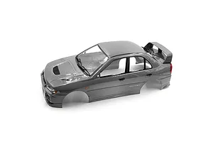 Yeah Racing 1/10 Mitsubishi Lancer Evo IV Painted Body Shell with Rims - Silver