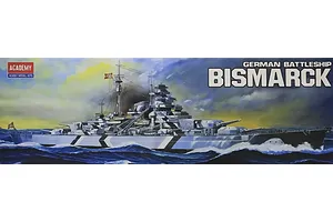 Academy 1/350 Bismark Battleship Plastic Scale Model Kit image 133752