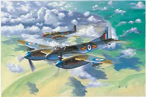 Trumpeter 1/48 De Havilland Hornet F.3 Fighter Scaled Plastic Model Kit image 133840