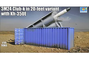 Trumpeter 1/35 3M24 Club-K in 20 Feet Variant with KH-35UE Scaled Plastic Model Kit