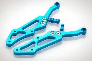 HSP Blue Aluminium Wing Mount Set