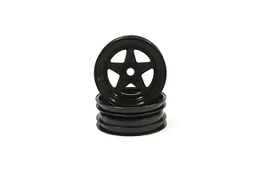Kyosho 2.2" 5 Spoke Front Rims 2Pcs - Black