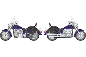 Tamiya 1/12 Yamaha XV1600 Road Star Customer Motorcycle Scaled Plastic Model Kit image 133961